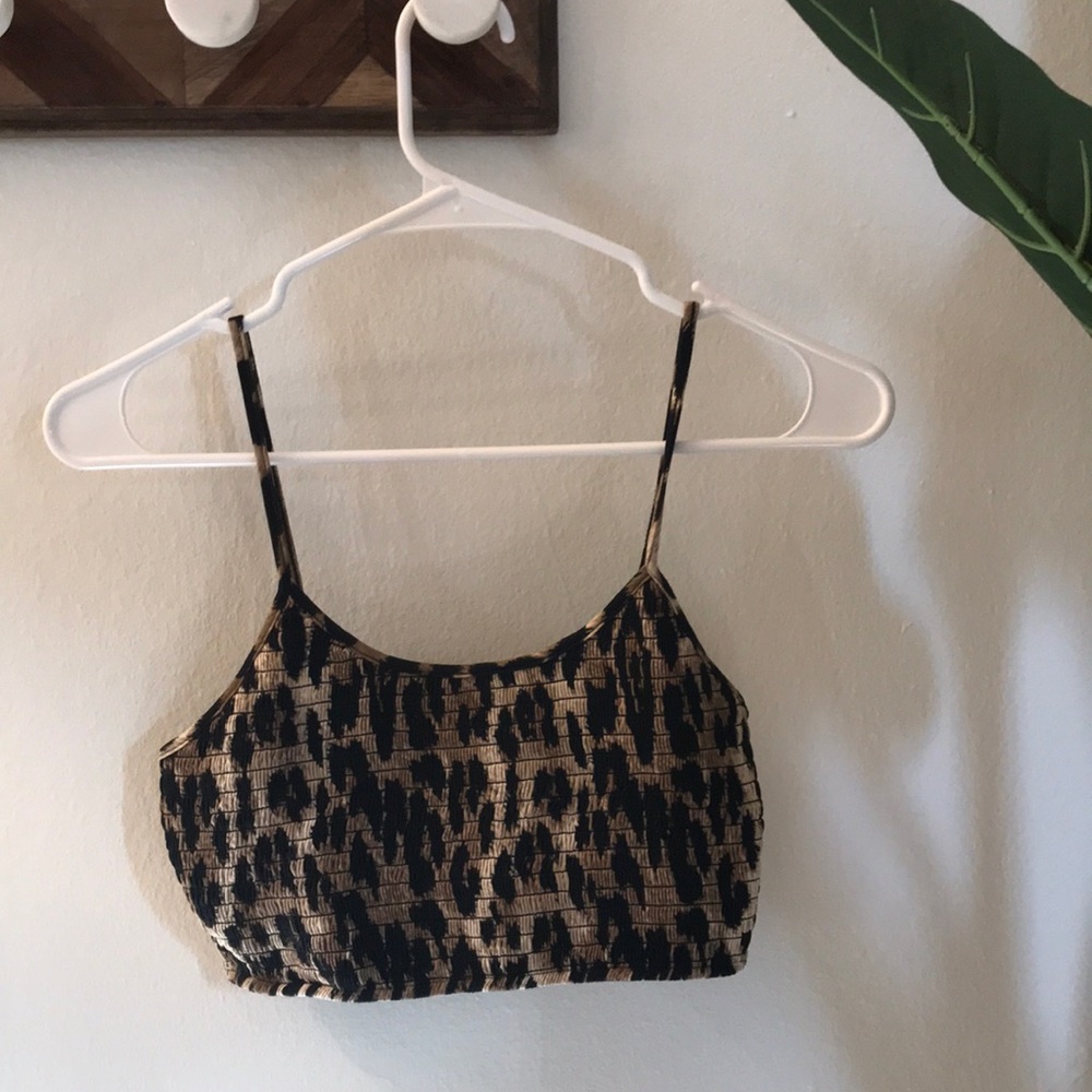Forever 21 Leopard Print Crop Tank